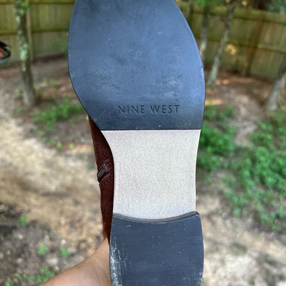 NINE WEST Tall Knee High Tumble Riding Boots size 6 1/2 - Picture 6 of 9